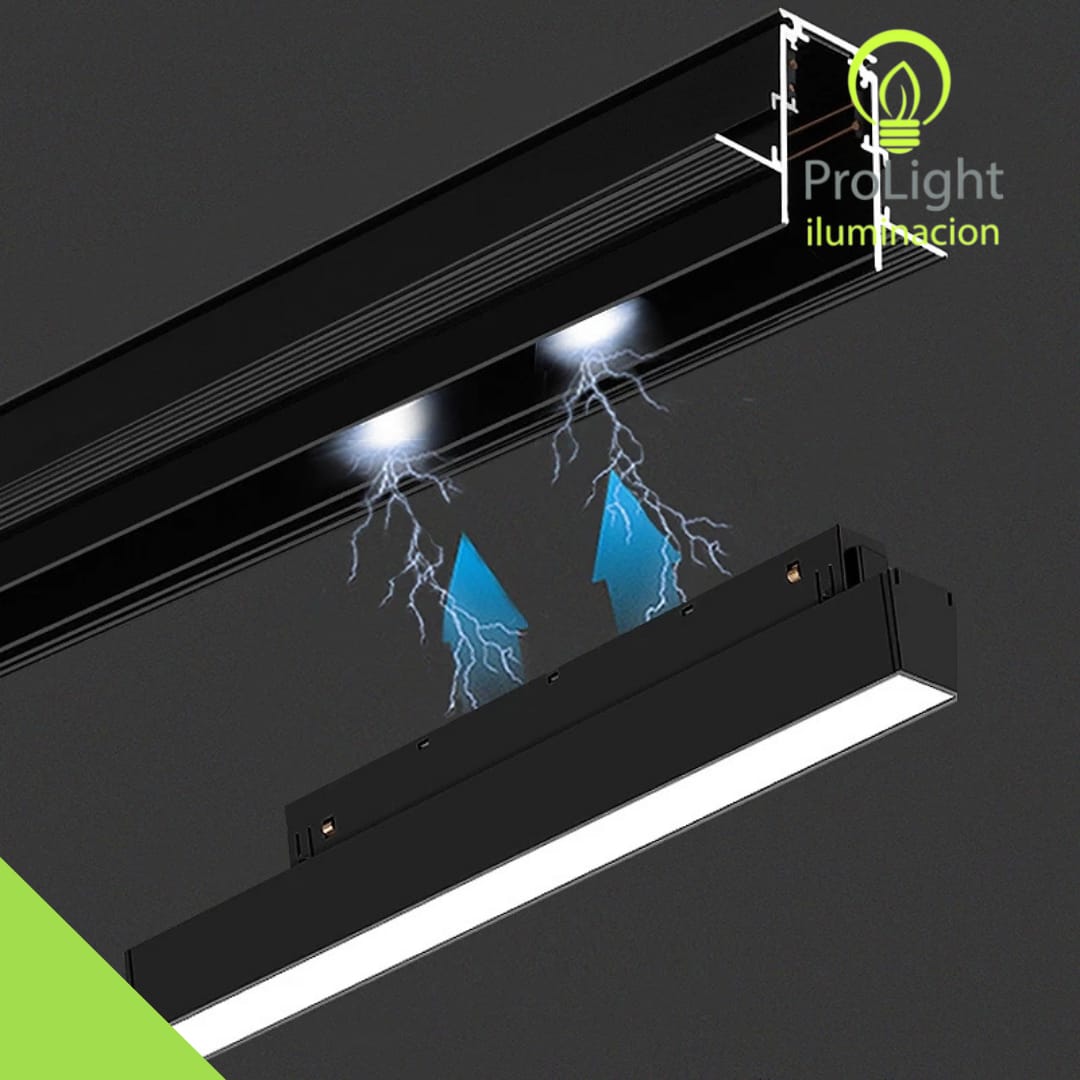 LAMP MAGNETICO 12W NEGRO 4000K