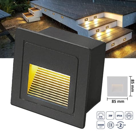 LAMPARA DE PARED 3W NEG 3000K