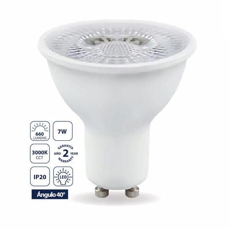 FOCO SPOT LIGHT 7W 30K GU10