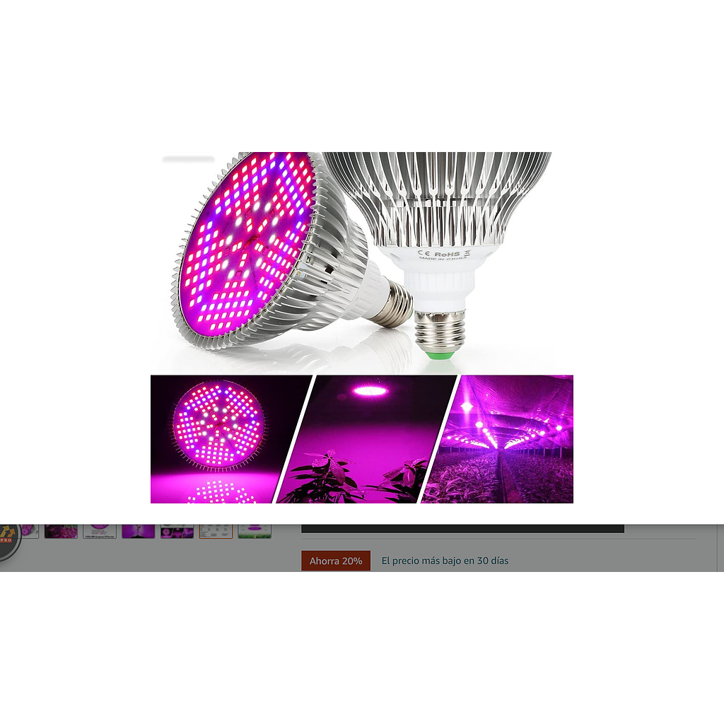 FOCO PAR 30 LED CULTIVO 100W 