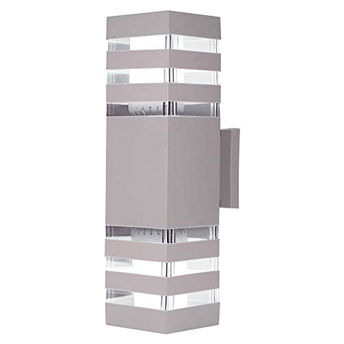 LAMP DE PARED UPDOWN E27 GRIS CUAD